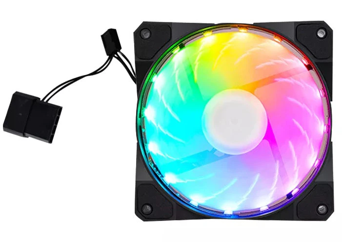 Dark Player 120mm Silent Cooling RGB Computer Case Fan | 3-Pin PWM + Molex connector