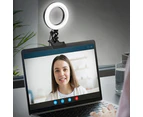 Video Conference Lighting Kit Dimmable LED Ring Light with Clip