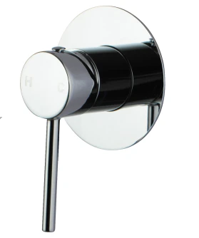 LUCID PIN Round Chrome Shower/Bath Wall Mixer(80mm Cover Plate)(color up)