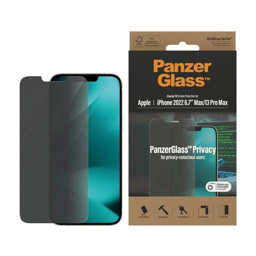 PanzerGlass PRIVACY Glass Screen Protector - iPhone 14 Plus / 13 Pro Max