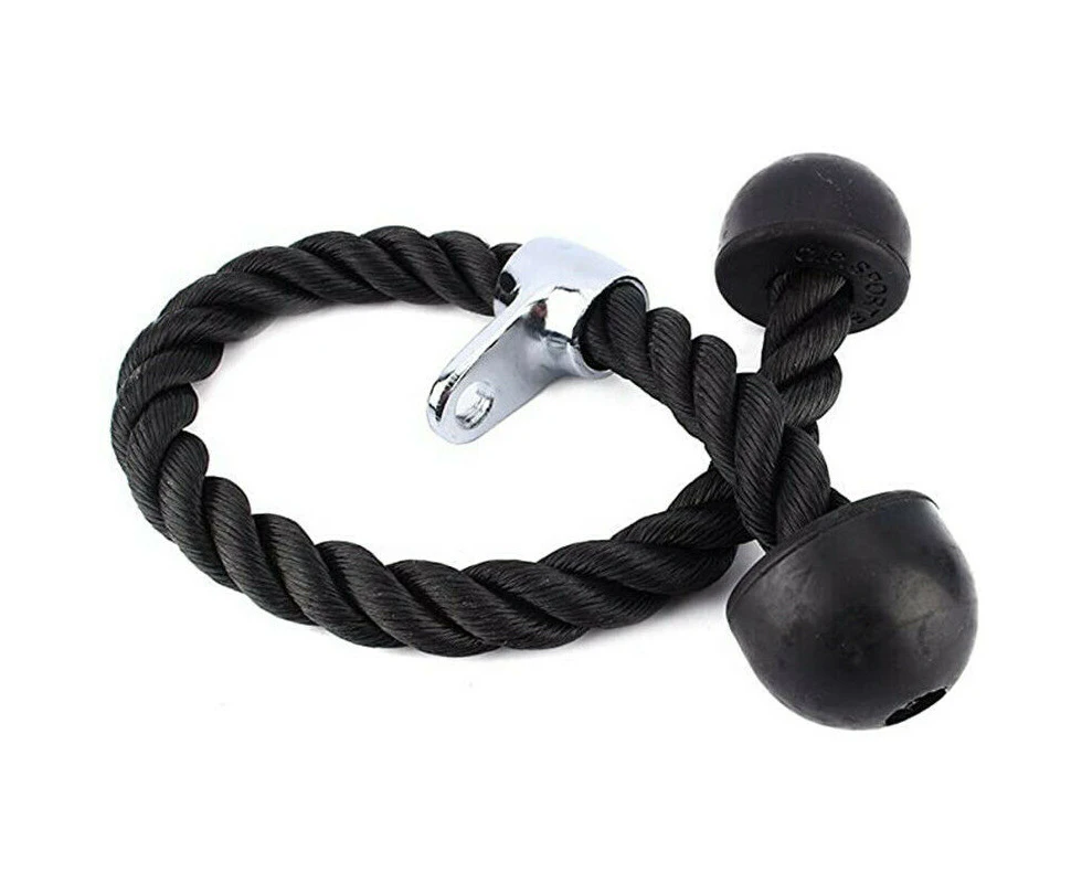 WACWAGNER Tricep Rope Gym Press Down Push Pull Cord Multi Lat Bar Cable Attachment