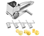 Stainless Steel Rotary Cheese Grater Cheese Cutter with 4 Rotary Drums Kitchen Tools