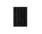 2pcs Set Non Slip Bath Mat Set for Bathroom Soft Striped Black