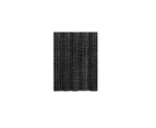 2pcs Set Non Slip Bath Mat Set for Bathroom Soft Striped Black