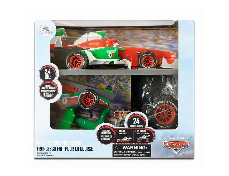 Disney Pixar Cars Francesco Bernoulli - Build To Race Remote Control Car - White