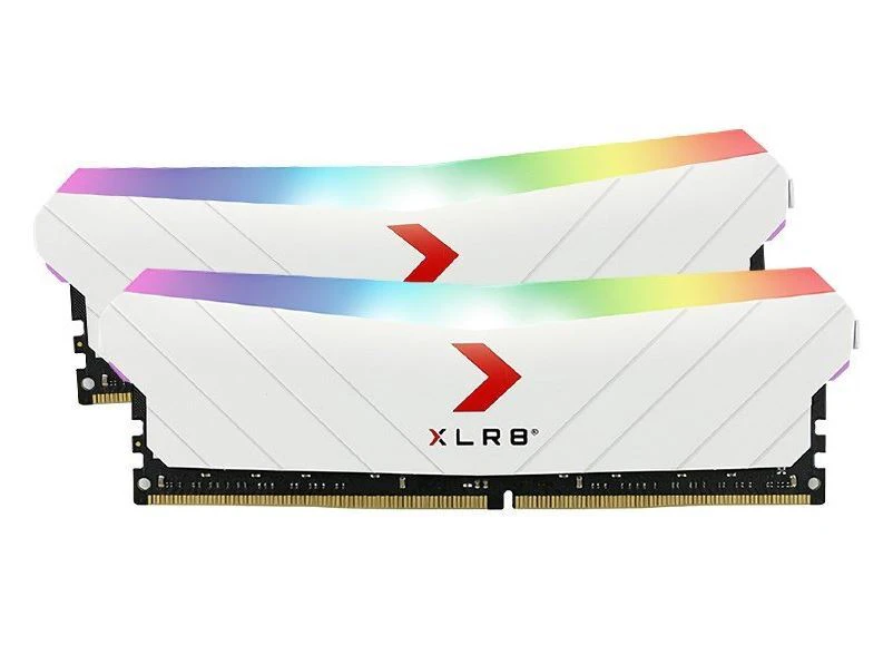 PNY XLR8 16GB (2x8GB) DDR4 UDIMM 3600Mhz RGB CL18 1.35V White Heat Spreader Gaming Desktop PC Memory