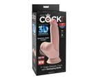 Pipedream King Cock Plus 7 inch Triple Density Cock with Swinging Balls - Light