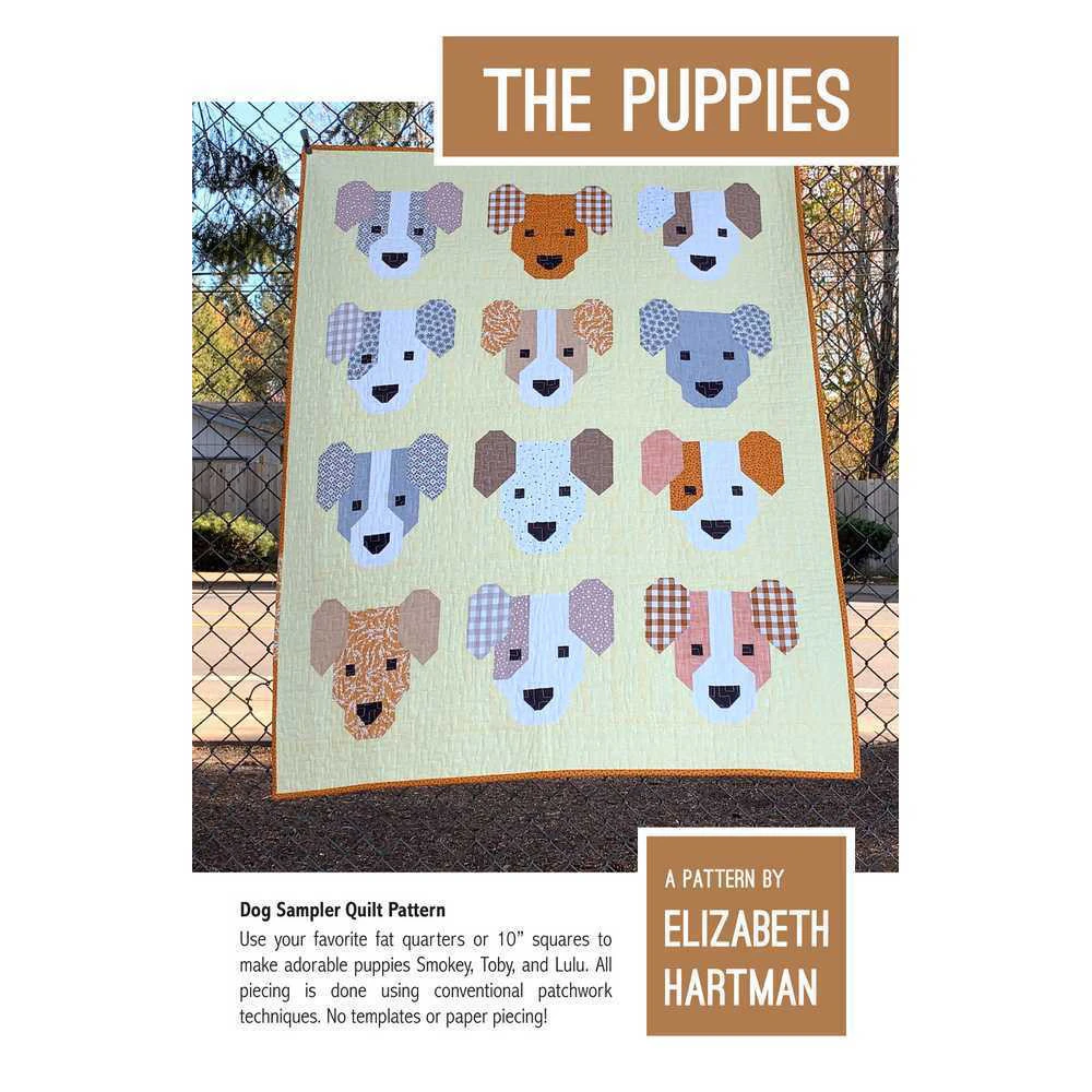 The Puppies Quilt Pattern By Elizabeth Hartman Quilting Sewing Craft DIY