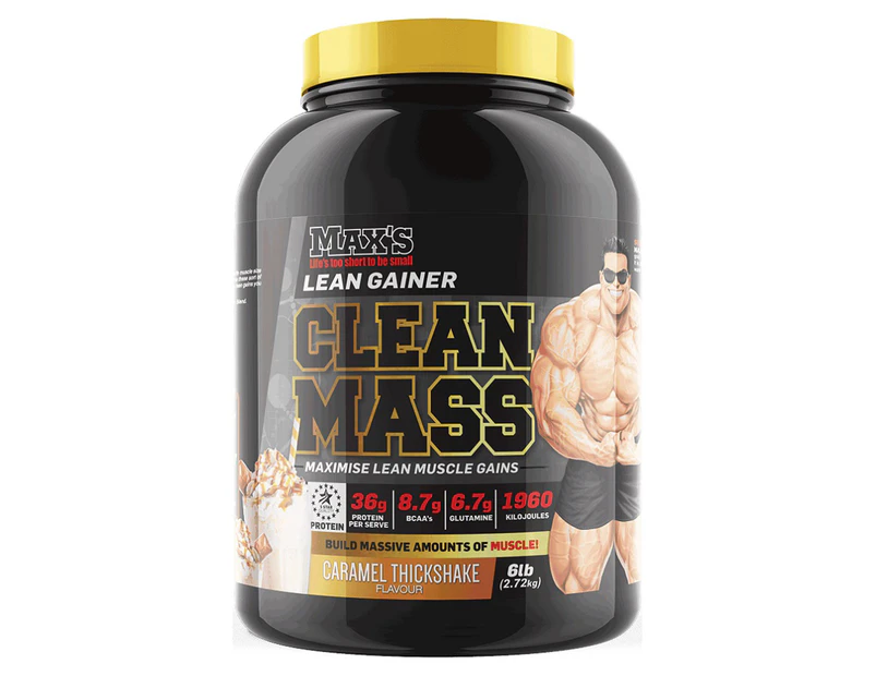 Max's Clean Mass Protein Powder Caramel Thickshake 2.72kg