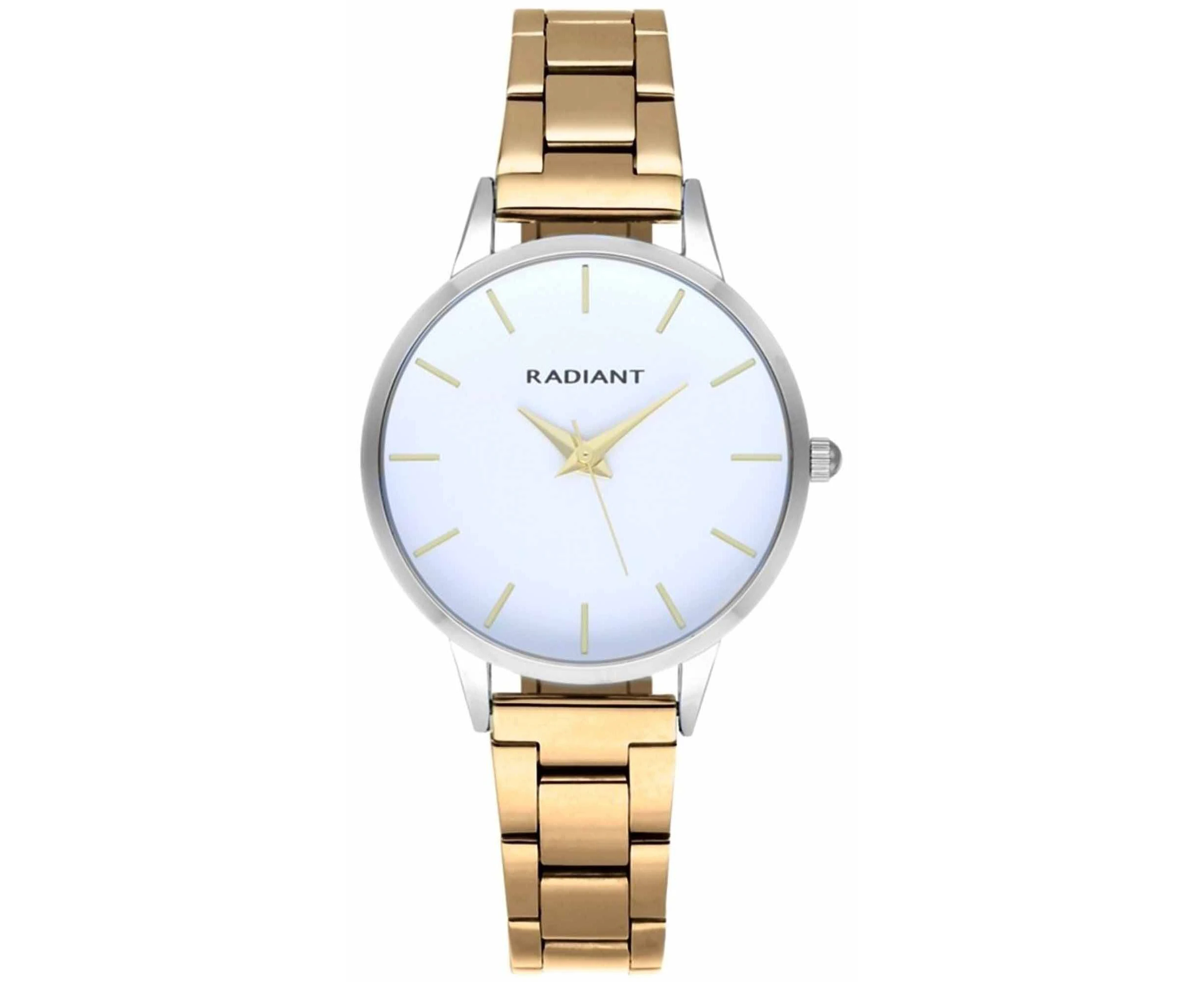 Radiant light Women Analog Quartz Watch with Stainless Steel bracelet White