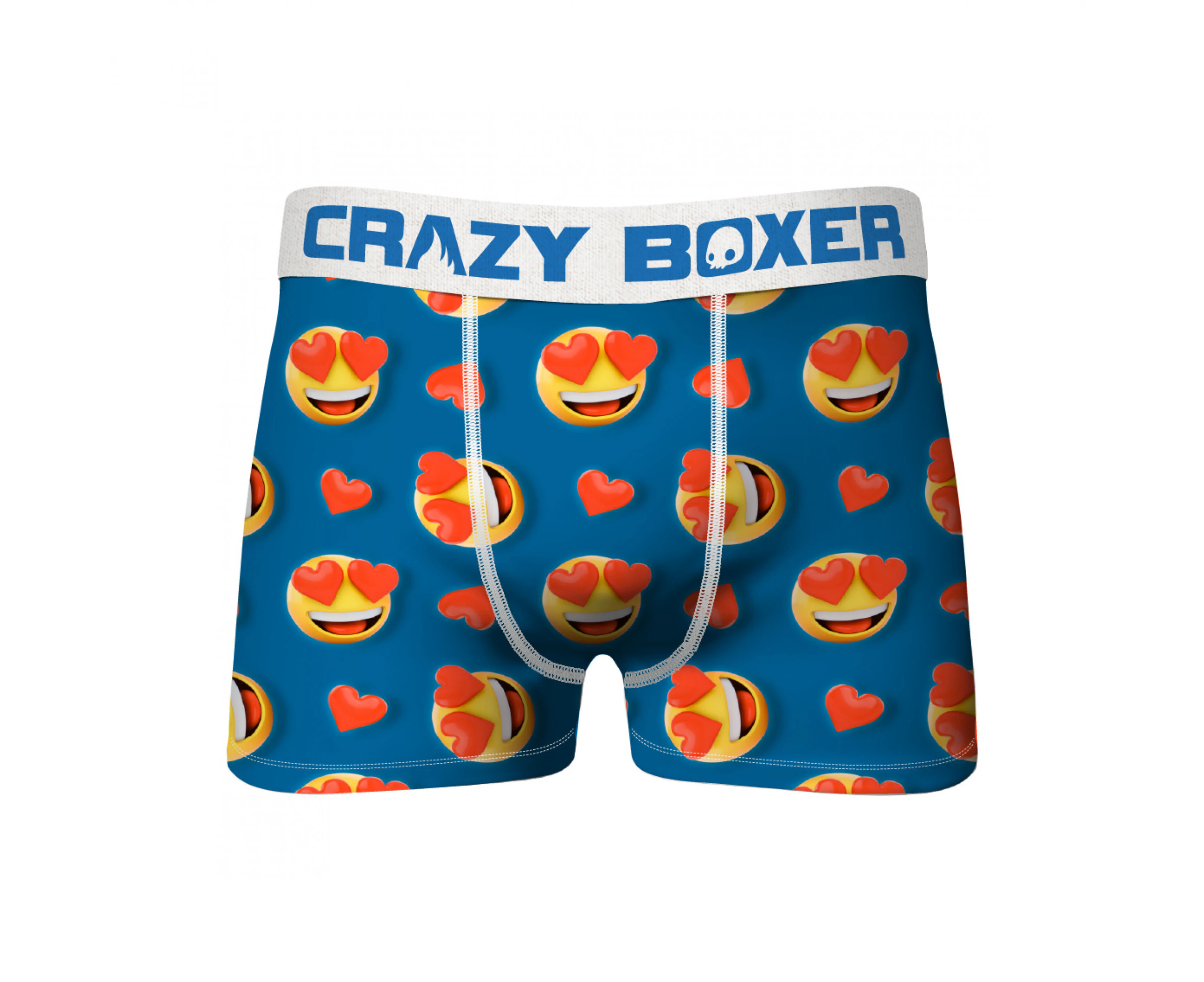 Crazy Boxers Heart Eyes Emojis Boxer Briefs