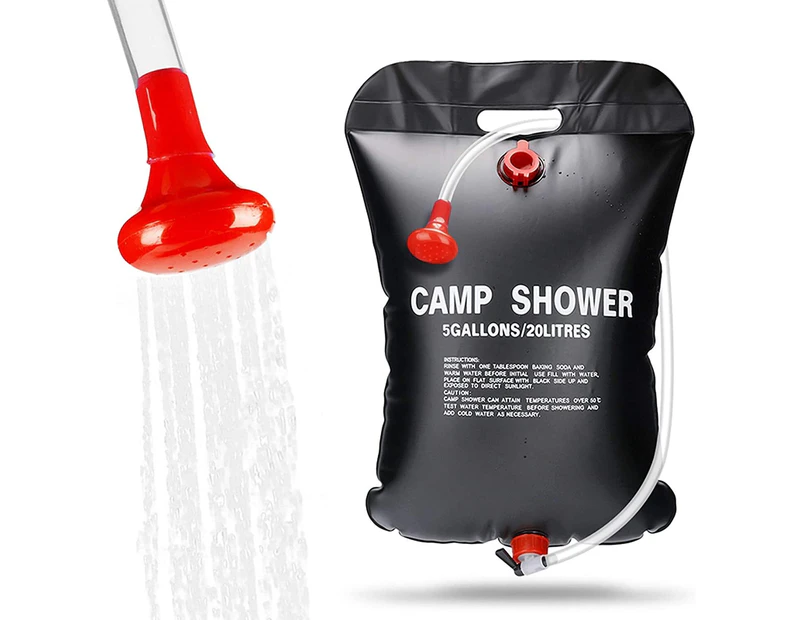 Distant Depot 20L Camp Shower Bag Solar Hot Water Portable Camping Hiking Travel