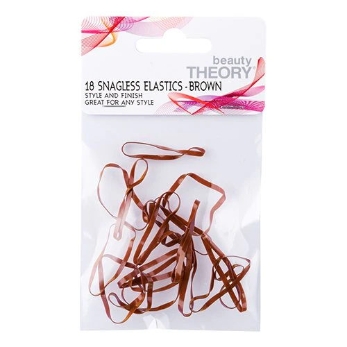 Beauty Theory Elastic Band Elastic Singles Brown 18 Pack