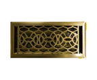 Pressed Steel Vent 8B with Damper - Gold Brass Plated