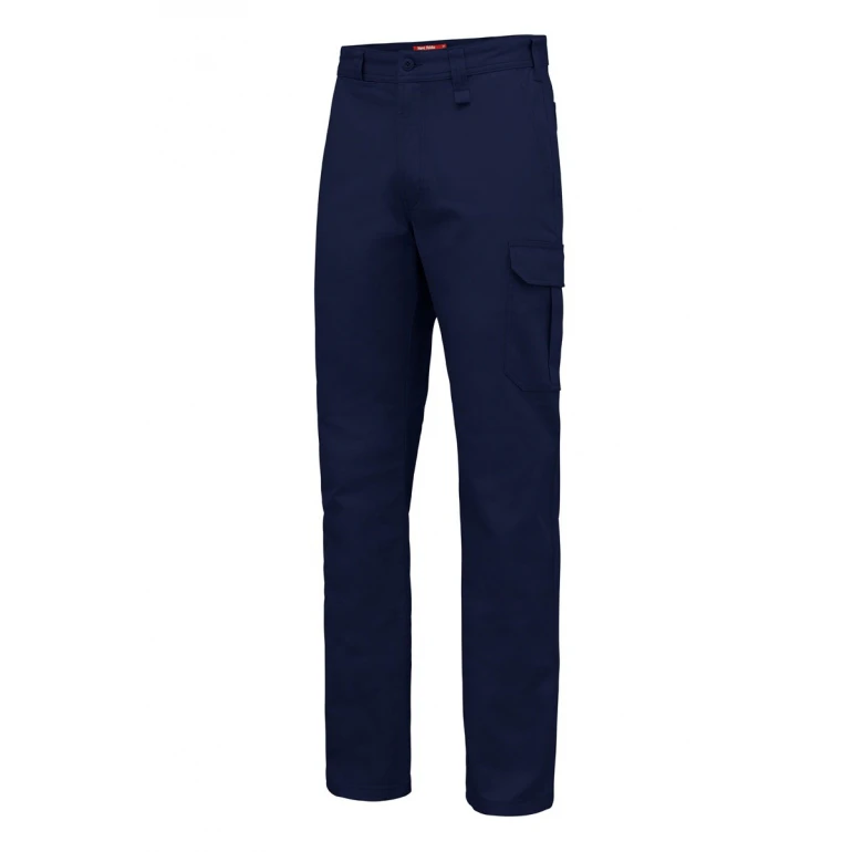 Mens Hard Yakka Core Basic Stretch Cargo Pant Workwear Navy Y02597 Cotton/Elastane