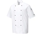 Portwest Kent Chefs Jacket Unisex - White