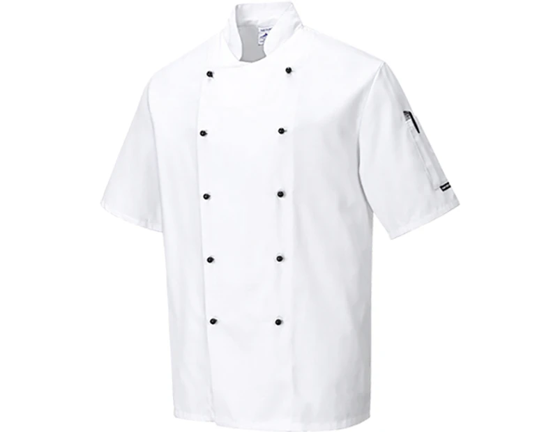 Portwest Kent Chefs Jacket Unisex - White
