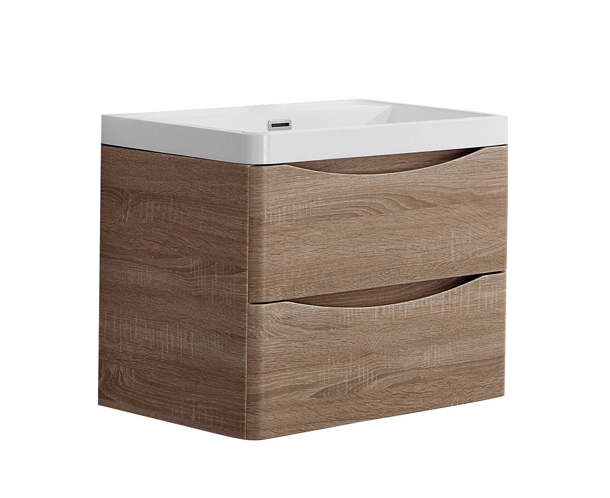 BelBagno Ancona White Oak Wall Hung Vanity