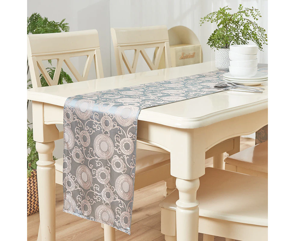 Premium Quality Sateen Jacquard Dining Table Runner 220x32cm