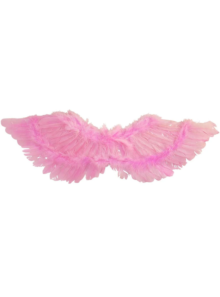 Light Pink Feather Angel Costume Wings - Genuine Tom Foolery - New