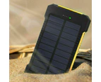 Portable Solar Panel Dual USB External Battery Power Bank Charger 50000mAh
