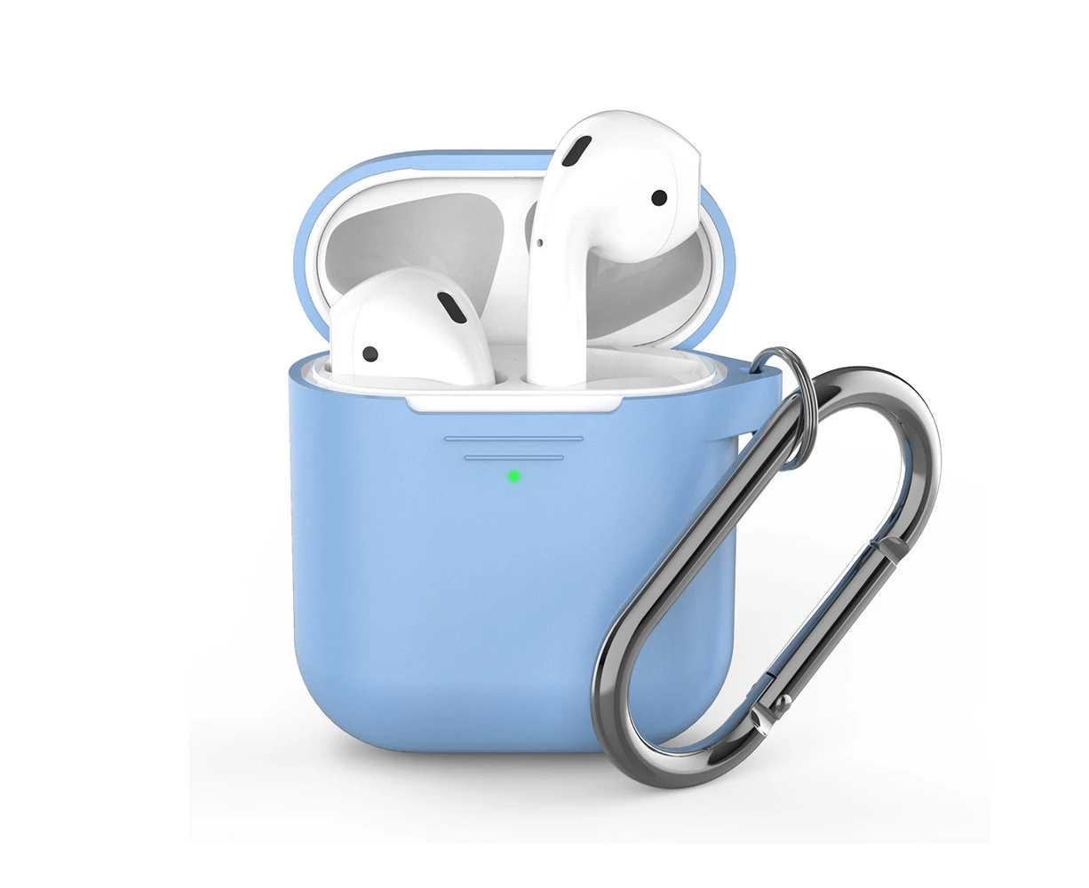 KeyBudz PodSkinz Keychain - Skins for Airpods - Baby Blue