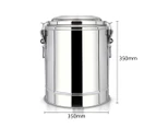 SOGA 22L Stainless Steel Insulated Stock Pot Hot & Cold Beverage Container