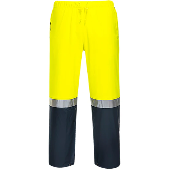 Huski Huski Premium Waterproof Farmers Hi-Vis Pants Men's - Yellow-navy