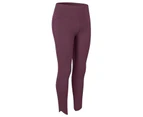 Adore Women Yoga Pants High Waist Hip Lifting Leggings Quick Sports Quick Drying Tight Pants 02328-Red Brown
