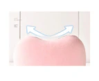 Travel Memory Foam Neck Pillow with Eye Massage and Earplugs - Pink