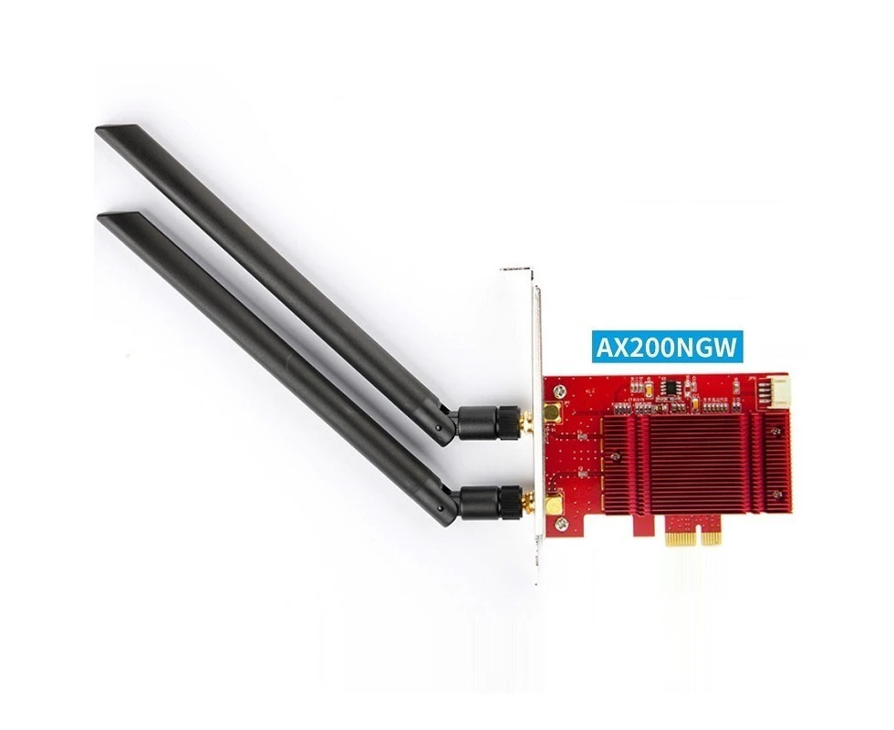 Intel AX200NGW AX200 WiFi 6 Dual Band PCIE Desktop Wireless Card with Heat Sink WXTUP