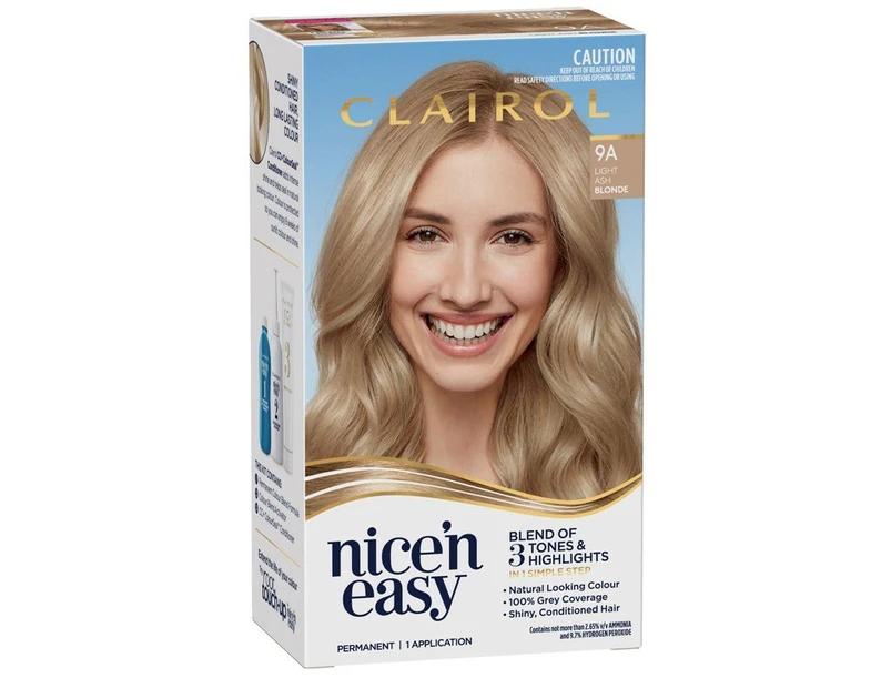 Clairol Nice & Easy 9A Natural Light Ash Blonde Hair Colour