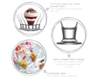 LAV Frosty Glass Ice Cream Dessert Bowl - 305ml - Pack of 6 Serving Bowls Ice Cream Cups