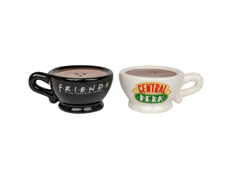 Friends Central Perk Mugs Black & White Salt & Pepper Shakers