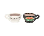 Friends Central Perk Mugs Black & White Salt & Pepper Shakers