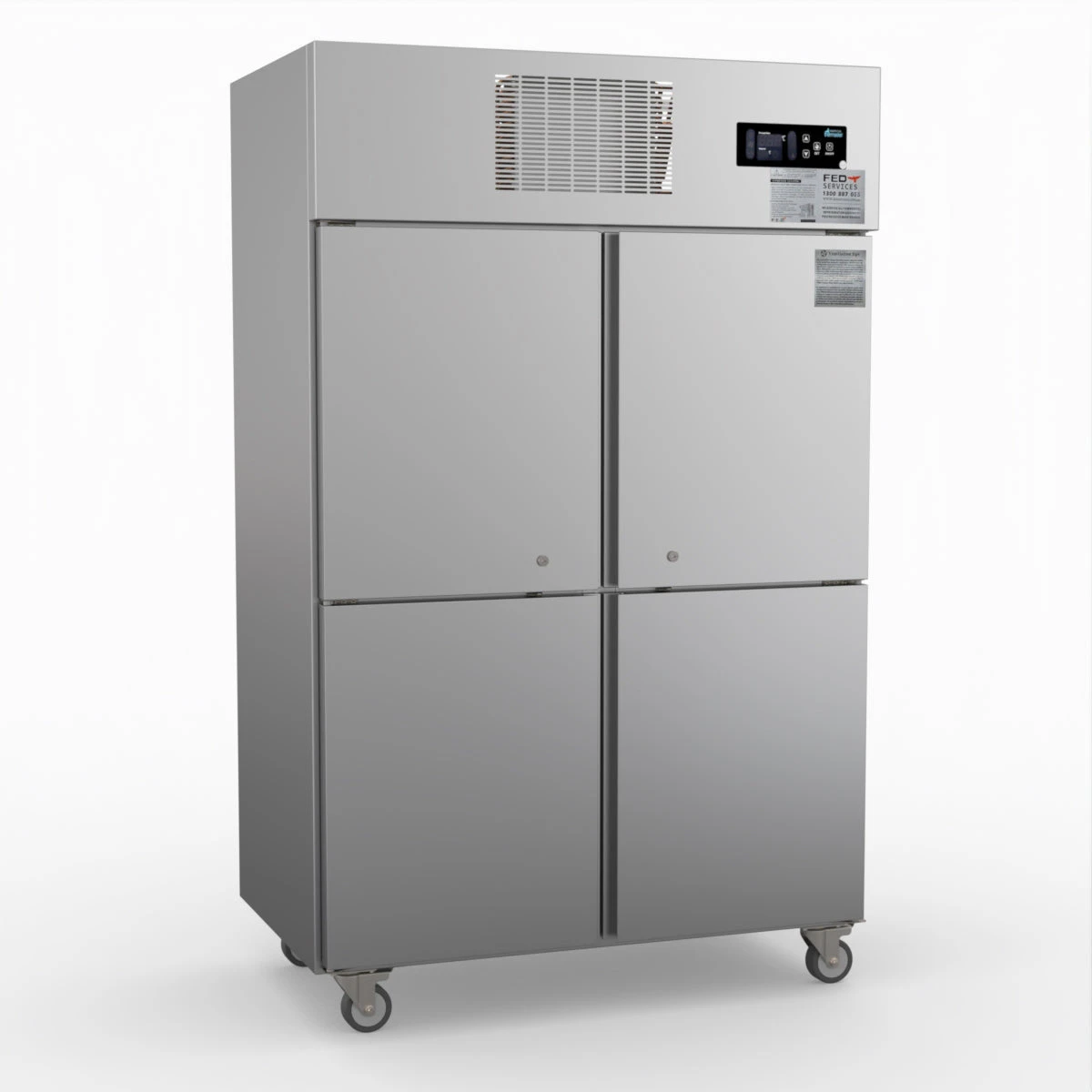 Thermaster Tropical 4 X 1/2 Door Ss Freezer  - Commercial Upright Freezers (SUF1000) - SUF1000