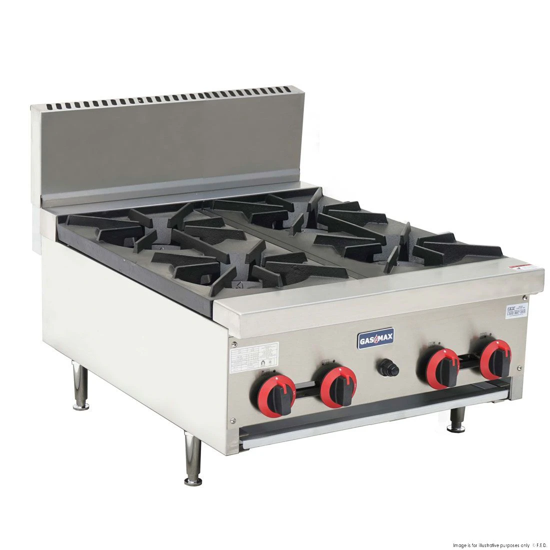 GasMax Gas Cook Top 4 Burner With Flame Failure RB-4ELPG