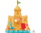 SuperShape XL Sandcastle with Pail & Shovel Foil Balloon