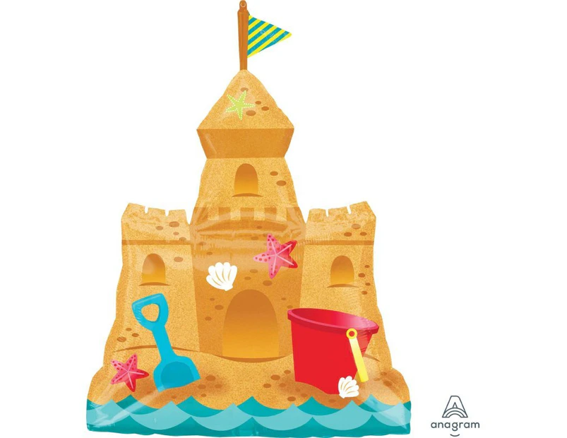 SuperShape XL Sandcastle with Pail & Shovel Foil Balloon