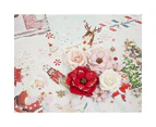 Prima Marketing Mulberry Paper Flowers - Christmas Morning/Candy Cane Lane*