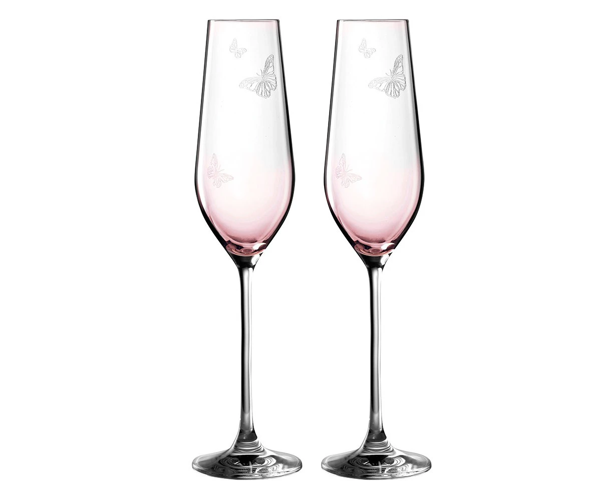 Royal Albert Miranda Kerr Flute Pair Pink 230ml Set of 2