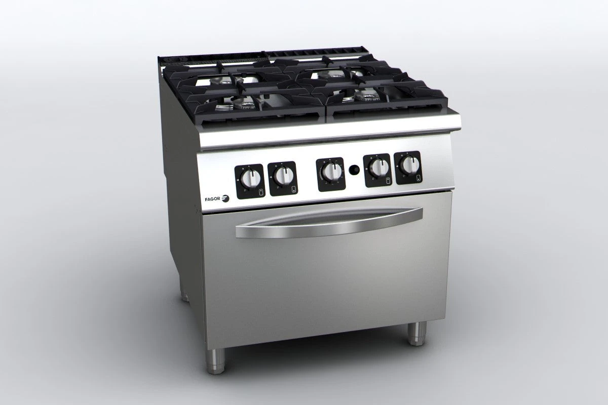 Fagor 900 Series Natural Gas 4 Burner  - Commercial Gas Cooktops (CG9-41H) - CG9-41H