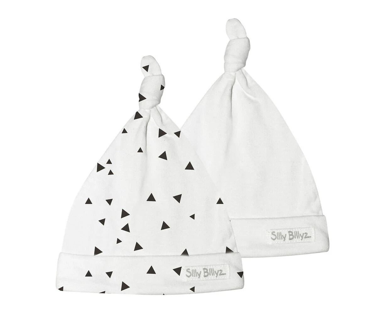 Silly Billyz Silly Billyz Gumnut Baby Hat (Pack of 2) - Triangles