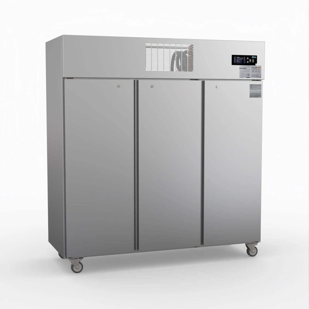 Thermaster Three Door Ss Upright Storage Freezer  - Commercial Upright Freezers (SUF1500) - SUF1500