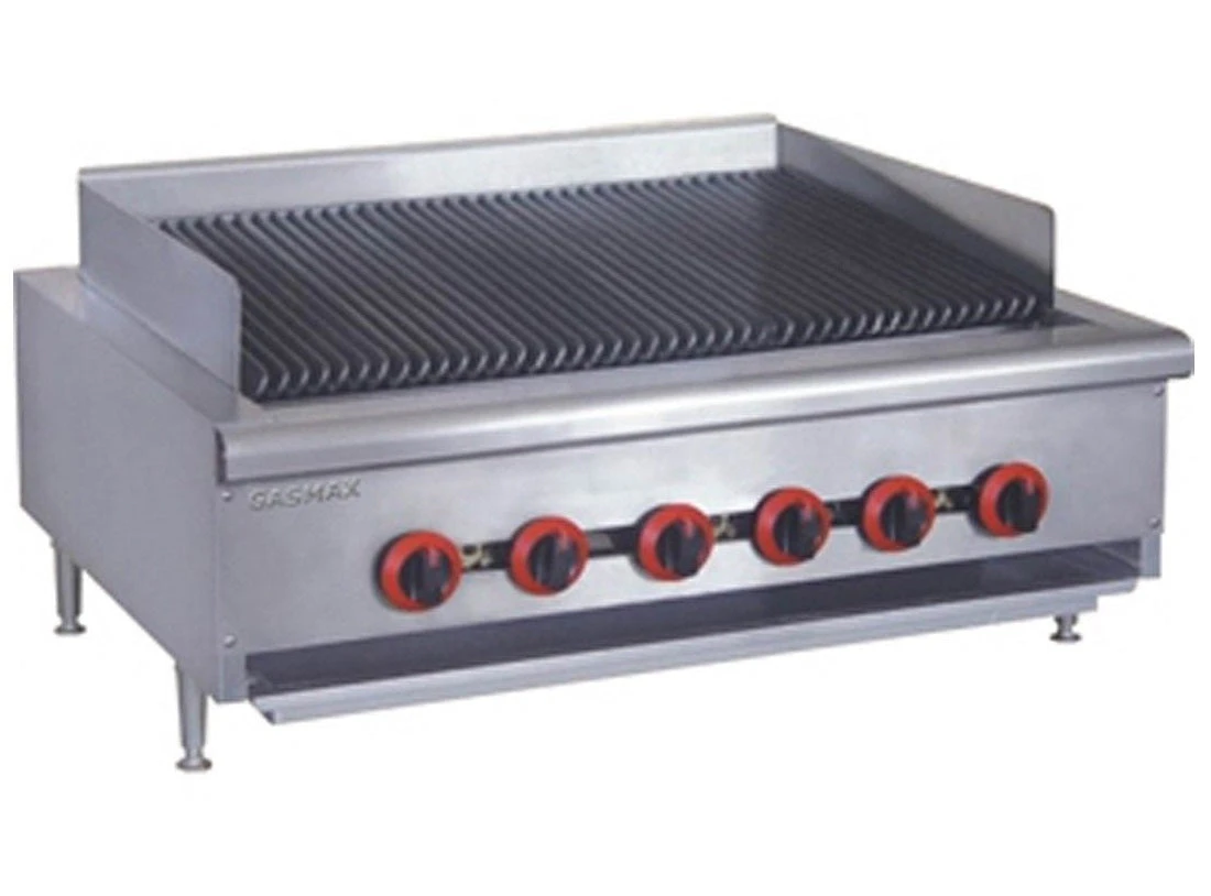 GasMax Natural Gas 6 Burner Char Grill Top QR-36E - QR-36E