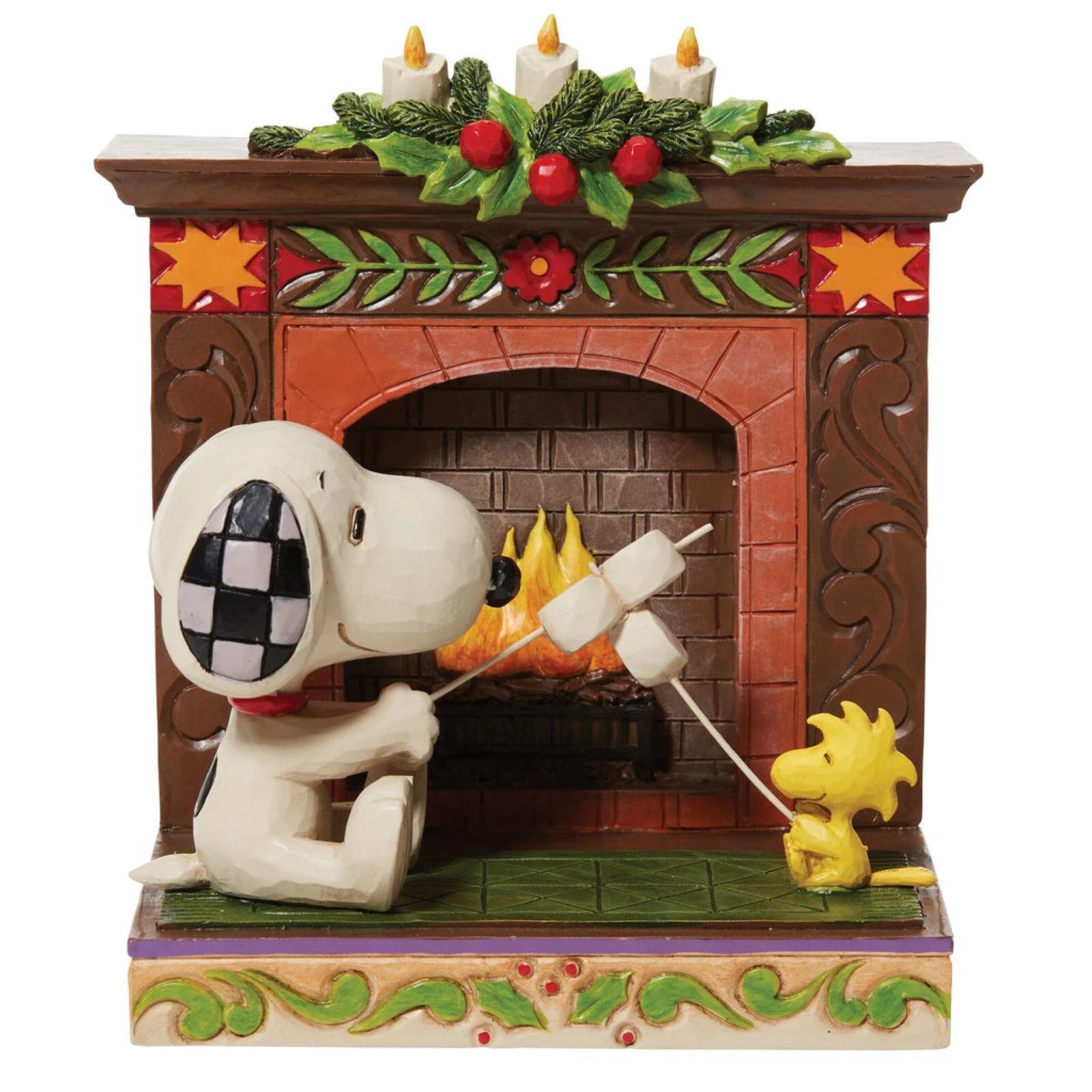 Peanuts by Jim Shore Snoopy and Woodstock Friendship by the Fireplace