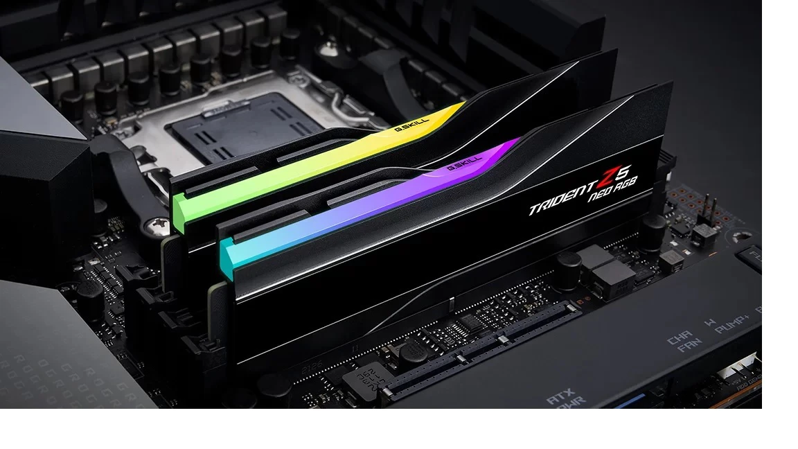 G.SKILL F5-6000J3238F16GX2-TZ5NR 32GB (2 x 16GB)/ DDR5 6000 MT/s/ Timings 32-38-38-96/ Voltage 1.35V/ TZ5 NEO RGB