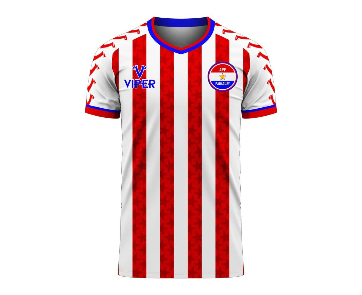 Paraguay 2023-2024 Home Concept Football Kit (Viper) - Kids