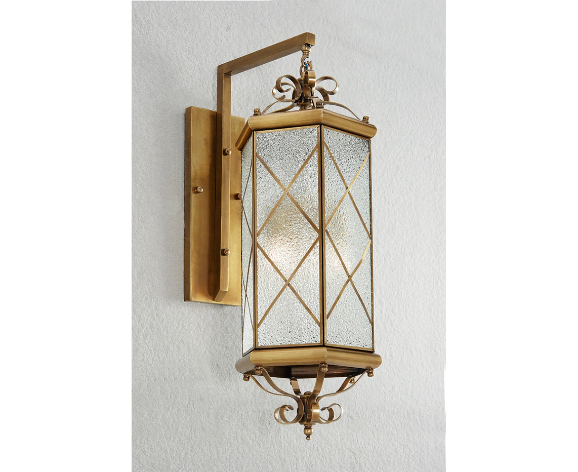 Citilux Merrylands Classic Outdoor Brass Wall Light Elegant Range