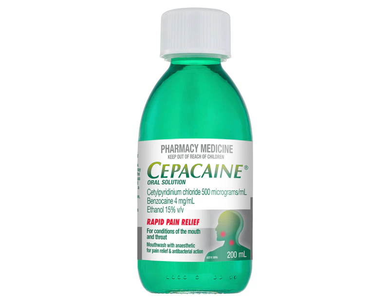 Cepacaine Mouthwash Liquid 200ml